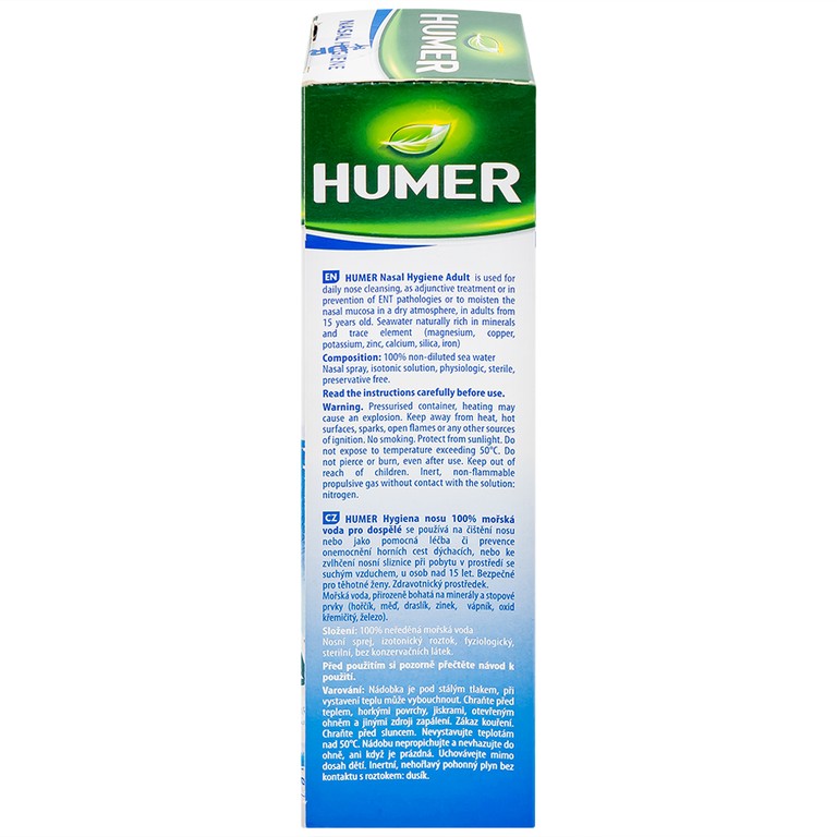 Dung dịch xịt mũi Humer 150 Nose Hygiene Urgo dùng để vệ sinh khoang mũi