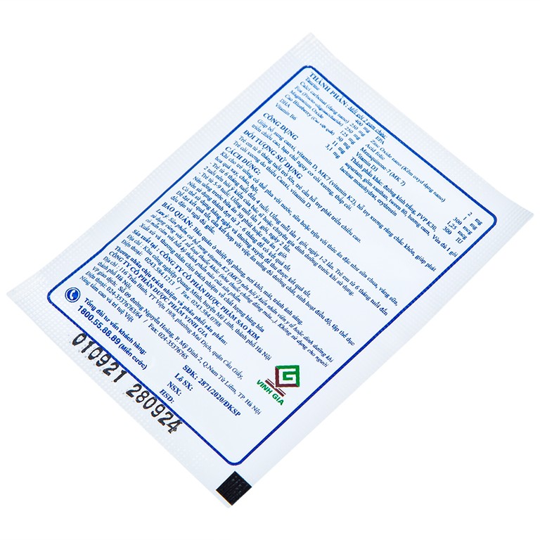 Cốm Pre-Vipteen 3 Vinh Gia giúp tăng chiều cao, tăng sức đề kháng (20 gói x 2g)