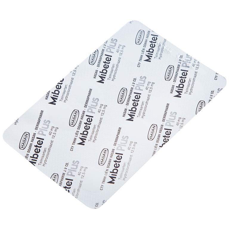 Viên nén Mibetel Plus Hasan điều trị tăng huyết áp vô căn (3 vỉ x 10 viên)