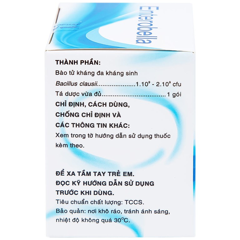 Thuốc bột Enterobella Mekophar điều trị và phòng ngừa rối loạn vi sinh đường ruột (25 gói x 1g)