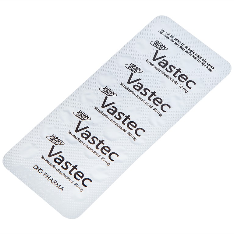 Thuốc Vastec DHG điều trị đau thắt ngực ổn định (2 vỉ x 30 viên)