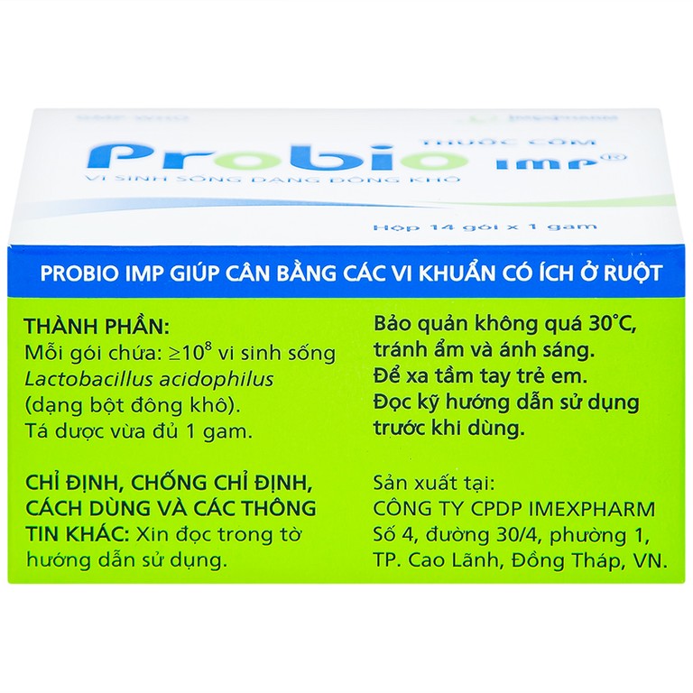 Thuốc cốm Probio IMP bổ sung vi khuẩn có ích ở ruột (14 gói x 1g)