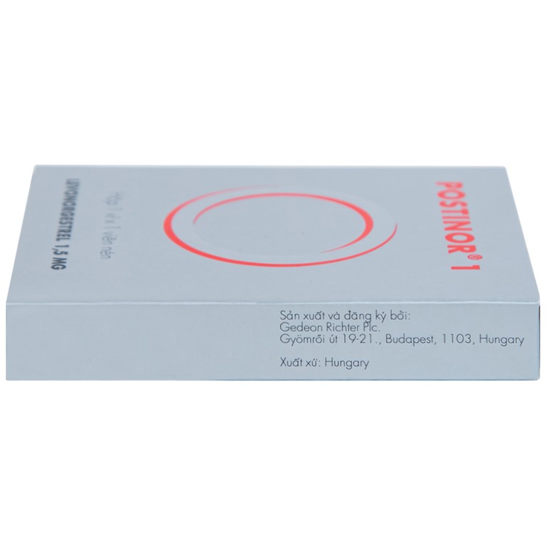 Thuốc Postinor 1 Gedeon dùng tránh thai khẩn cấp trong vòng 72 giờ sau giao hợp (1 viên)