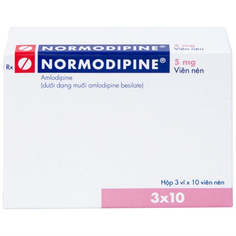 Viên nén Normodipine 5mg Gedeon điều trị tăng huyết áp, đau thắt ngực ổn định (3 vỉ x 10 viên)