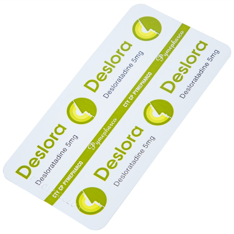 Thuốc Deslora 5mg giảm các triệu chứng dị ứng theo mùa và viêm mũi dị ứng (3 vỉ x 10 viên)