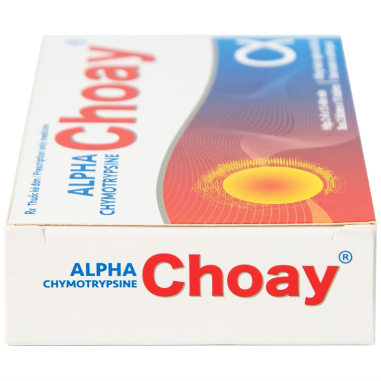 Thuốc Alpha Chymotrypsine Choay Sanofi điều trị phù nề sau chấn thương, phẩu thuật, bỏng (2 vỉ x 15 viên)
