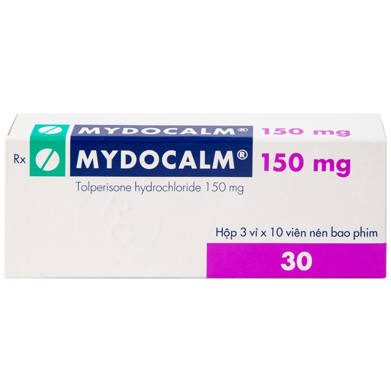 Viên nén Mydocalm 150 Gedeon điều trị sự tăng trương lực cơ xương (3 vỉ x 10 viên)