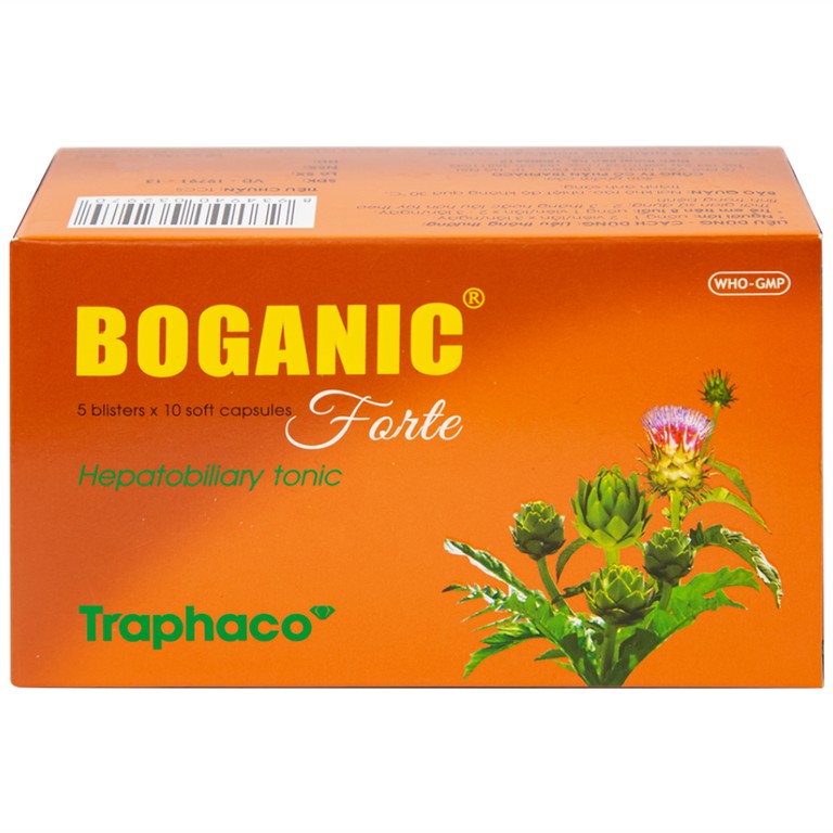 Thuốc Boganic Forte Traphaco bổ gan, hỗ trợ điều trị suy giảm chức năng gan (5 vỉ x 10 viên)