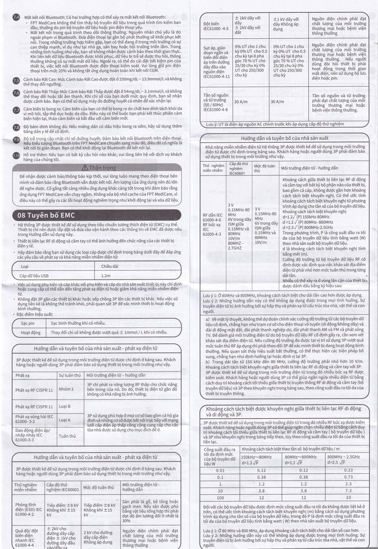 Bộ cảm biến máy đo đường huyết liên tục 3P cho bệnh nhân mắc bệnh tiểu đường