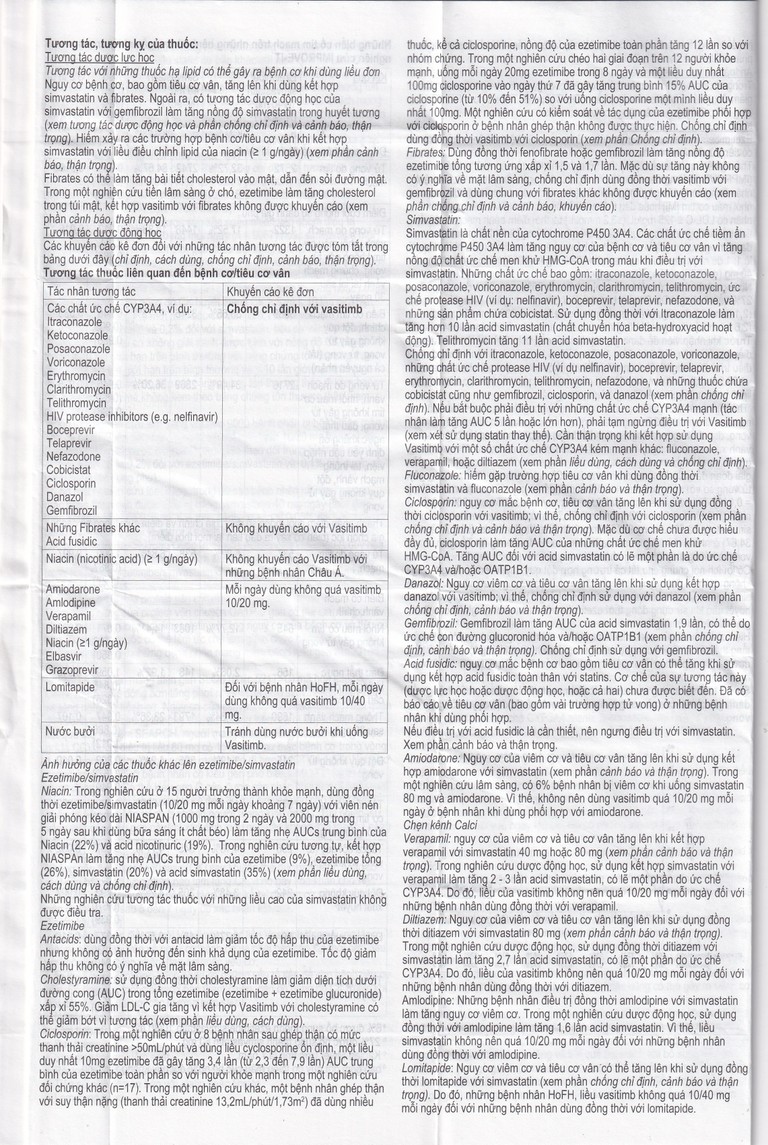 Thuốc Vasitimb 10mg/20mg tablets Krka giúp phòng bệnh tim, điều trị tăng cholesterol máu, máu đồng hợp tử gia đình (3 vỉ x 10 viên)