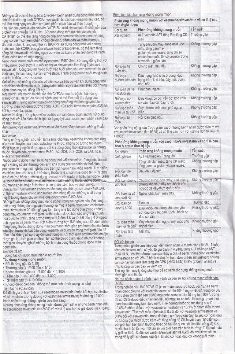 Thuốc Vasitimb 10mg/20mg tablets Krka giúp phòng bệnh tim, điều trị tăng cholesterol máu, máu đồng hợp tử gia đình (3 vỉ x 10 viên)