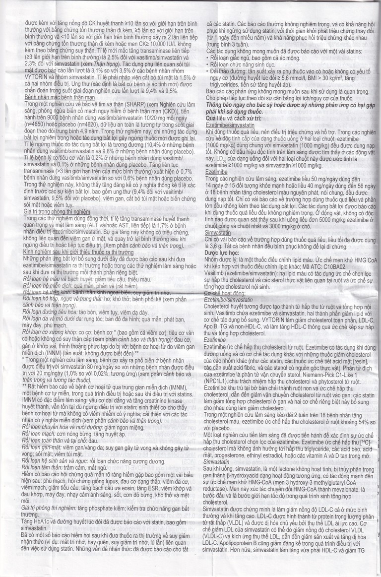 Thuốc Vasitimb 10mg/20mg tablets Krka giúp phòng bệnh tim, điều trị tăng cholesterol máu, máu đồng hợp tử gia đình (3 vỉ x 10 viên)