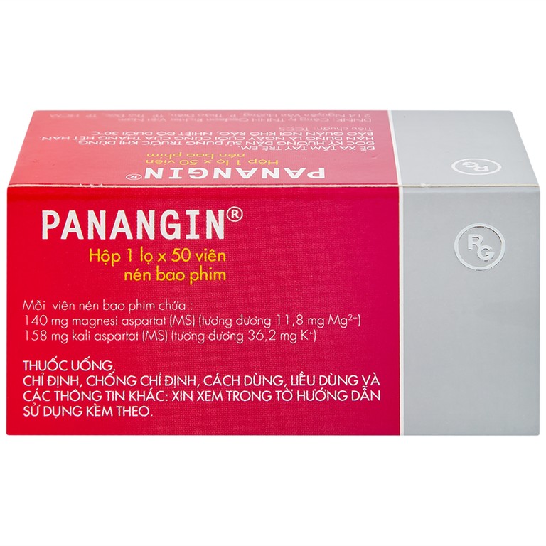 Viên nén Panangin Gedeon bổ sung kali, magnesi dùng trong suy tim (50 viên)