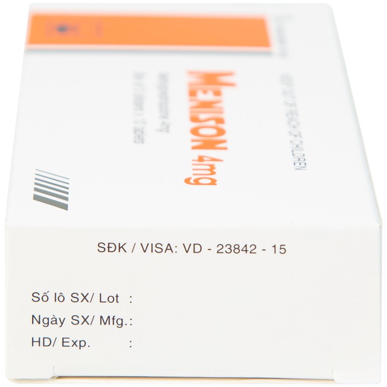 Thuốc Menison 4mg Pymepharco điều trị rối loạn nội tiết, viêm khớp, bệnh collagen (3 vỉ x 10 viên)