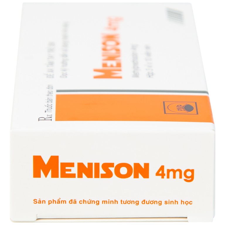 Thuốc Menison 4mg Pymepharco điều trị rối loạn nội tiết, viêm khớp, bệnh collagen (3 vỉ x 10 viên)