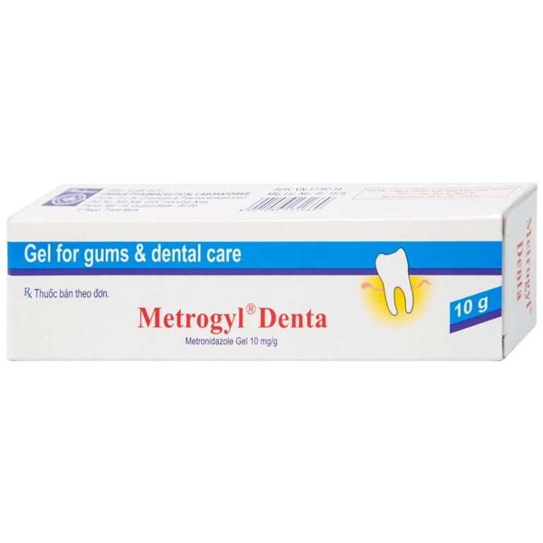 Gel bôi nha khoa Metrogyl Denta Unique Pharma điều trị các bệnh nha chu mãn tính (10g)