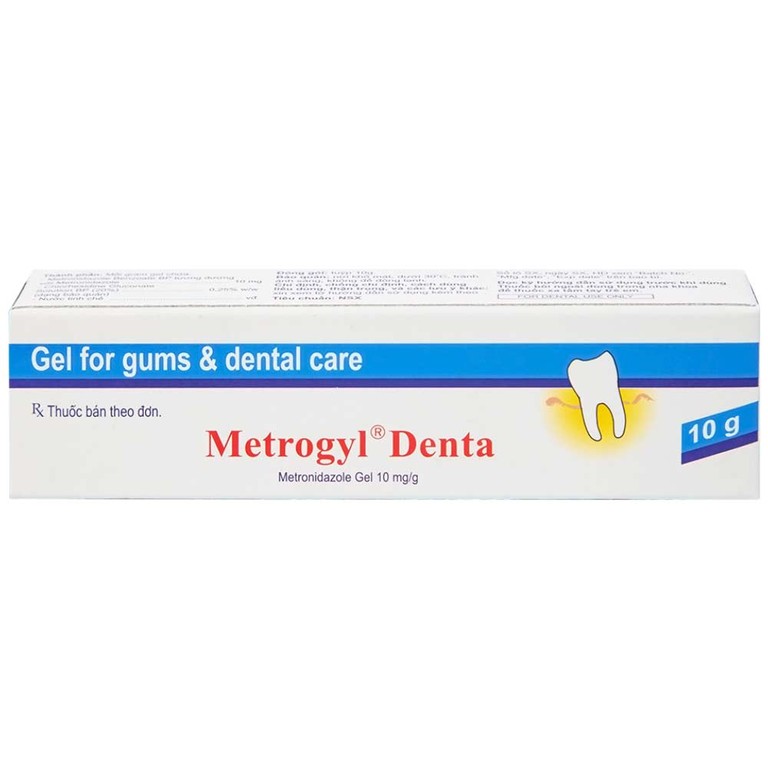 Gel bôi nha khoa Metrogyl Denta Unique Pharma điều trị các bệnh nha chu mãn tính (10g)