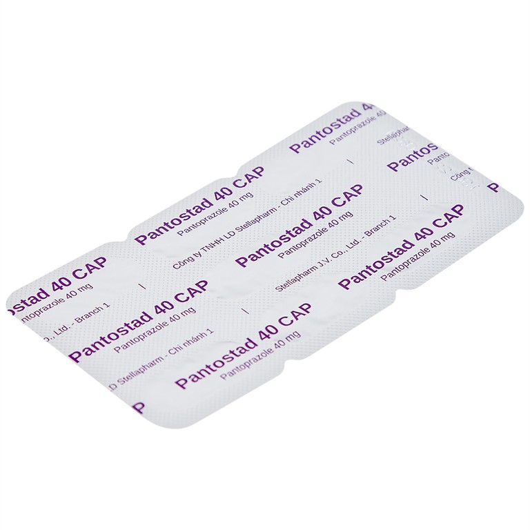 Thuốc Pantostad 40 CAP Stella điều trị viêm thực quản (4 vỉ x 7 viên)