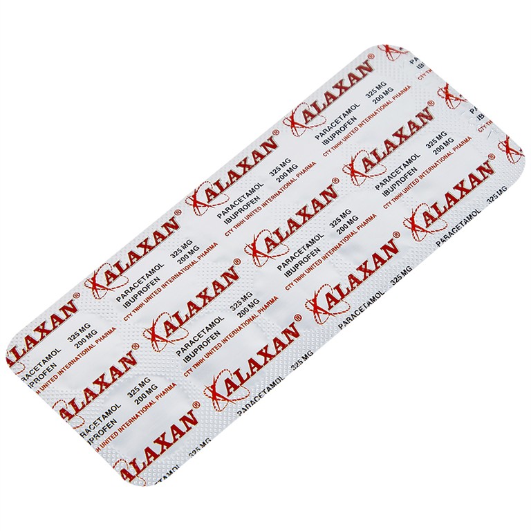Thuốc Alaxan United giảm các cơn đau cơ xương, nhức đầu, đau bụng kinh, nhức răng (10 vỉ x 10 viên)