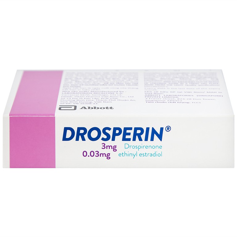 Thuốc tránh thai hằng ngày Drosperin Abbott (1 vỉ x 28 viên)
