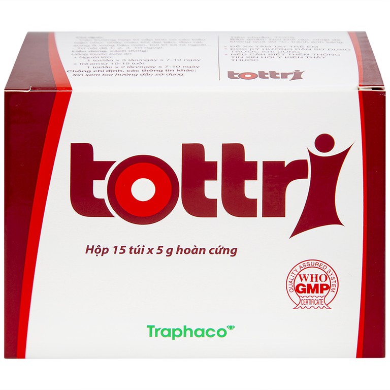 Thuốc Tottri Traphaco điều trị chảy máu khi đại tiện, đau rát (15 túi x 5g)