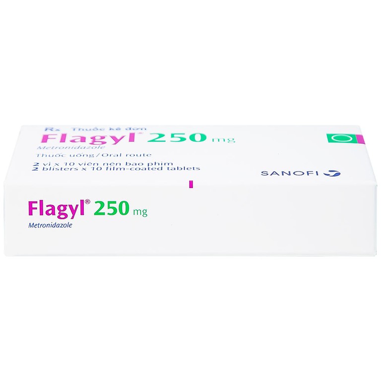 Thuốc Flagyl 250mg Sanofi điều trị nhiễm khuẩn (2 vỉ x 10 viên)