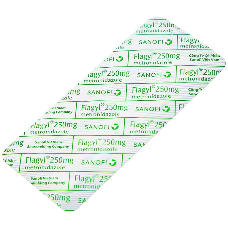 Thuốc Flagyl 250mg Sanofi điều trị nhiễm khuẩn (2 vỉ x 10 viên)