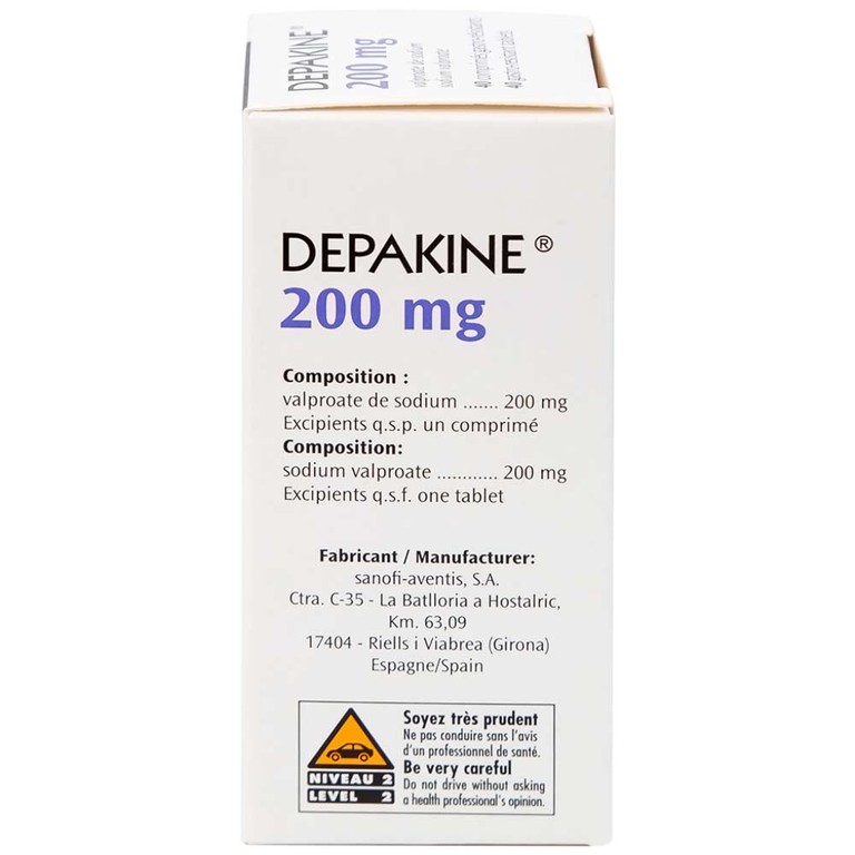 Thuốc Depakine 200mg Sanofi điều trị động kinh (40 viên)