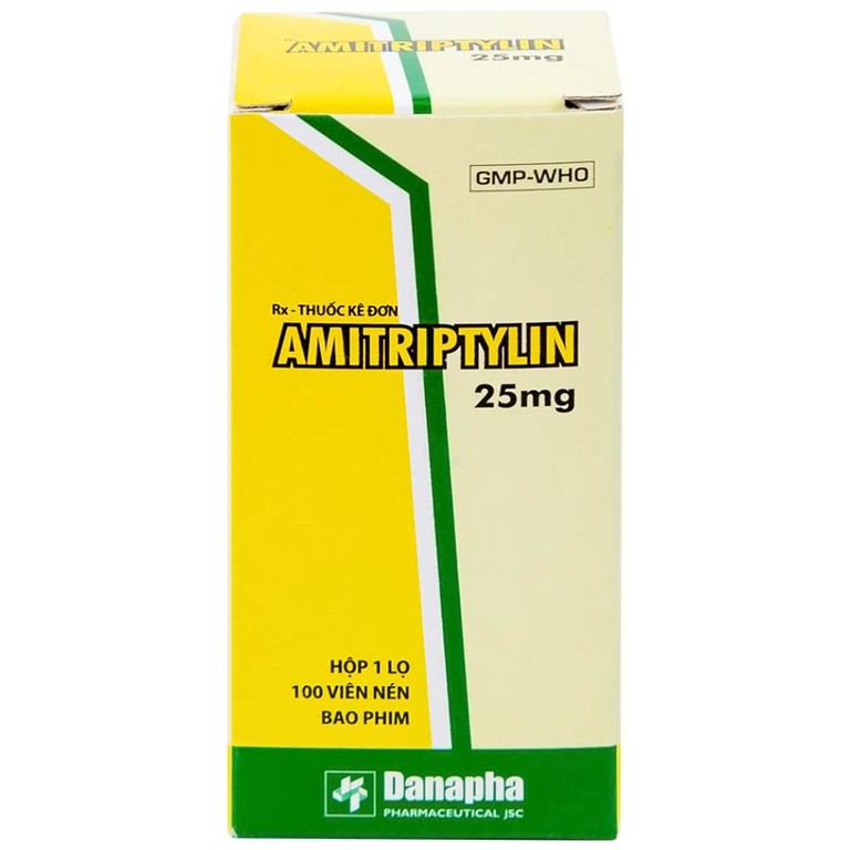 Thuốc Amitriptylin 25mg Danapha điều trị trầm cảm (100 viên)