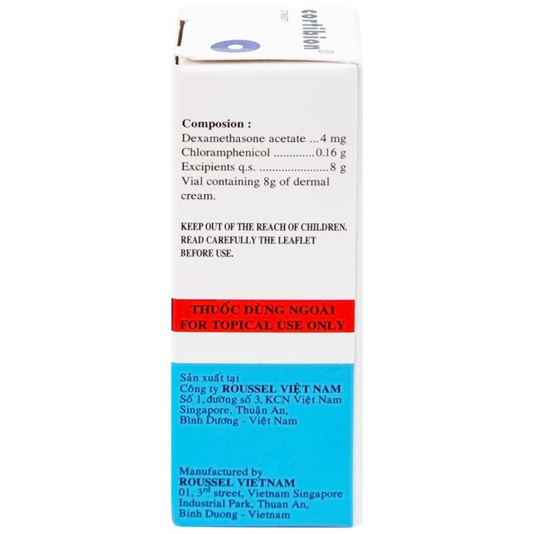 Kem thoa da Cortibion Roussel điều trị chàm, vết côn trùng cắn, viêm da tiếp xúc, viêm da dị ứng (8g)