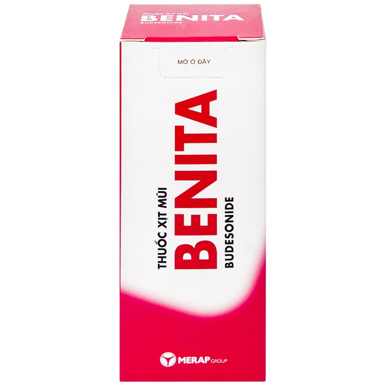 Thuốc xịt mũi Benita Merap điều trị viêm mũi dị ứng, polyp mũi (120 liều)