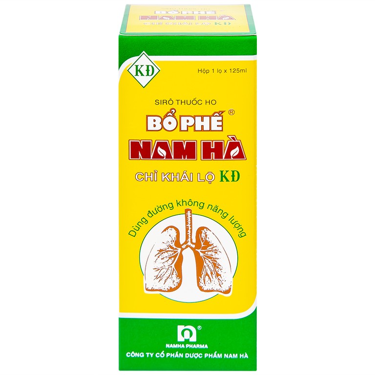 Siro thuốc ho Bổ Phế Nam Hà Chỉ Khái Lộ KĐ chuyên trị ho do cảm mạo, ho gió, ho khan, ho có đờm (125ml)