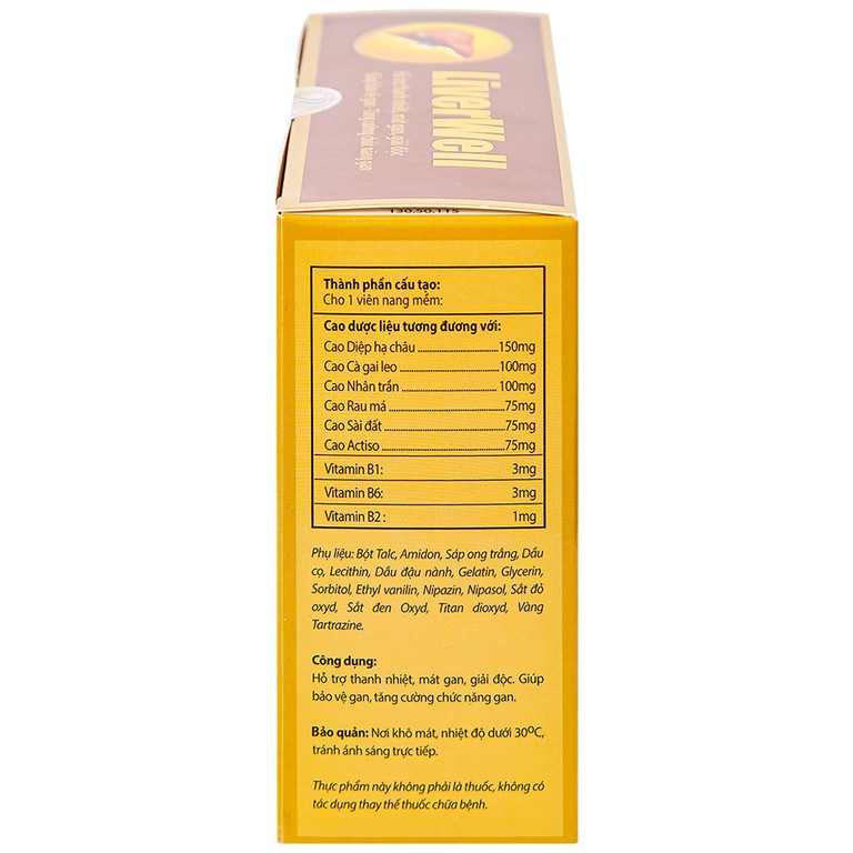 Viên uống LiverWell Navi hỗ trợ thanh nhiệt, mát gan, giải độc (12 vỉ x 5 viên)