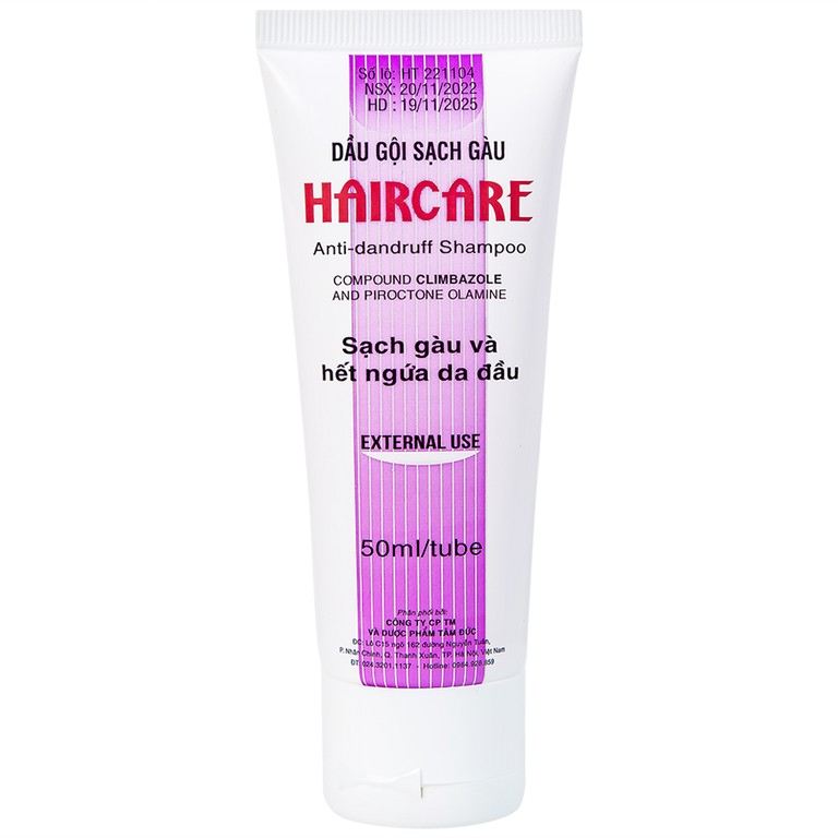 Dầu gội Haircare Bimex dưỡng tóc, ngăn ngừa gàu (50ml)