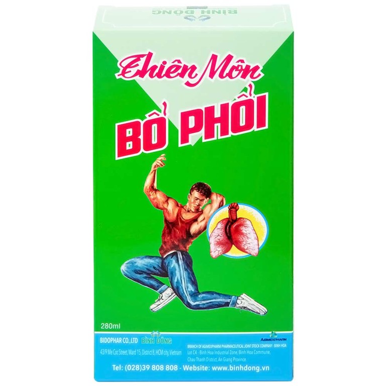 Dung dịch Thiên Môn Bổ Phổi Bình Đông giúp giảm ho, bổ phổi (280ml)