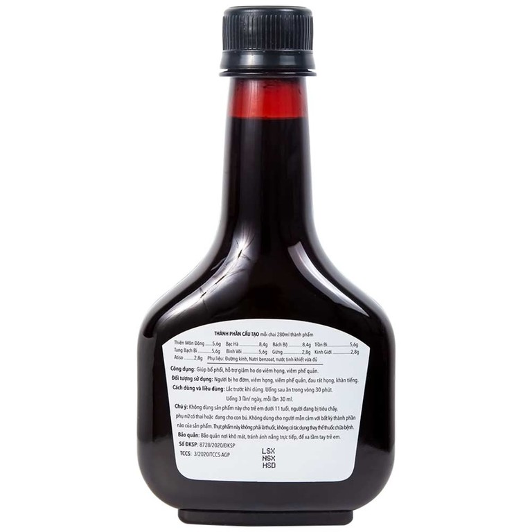 Dung dịch Thiên Môn Bổ Phổi Bình Đông giúp giảm ho, bổ phổi (280ml)