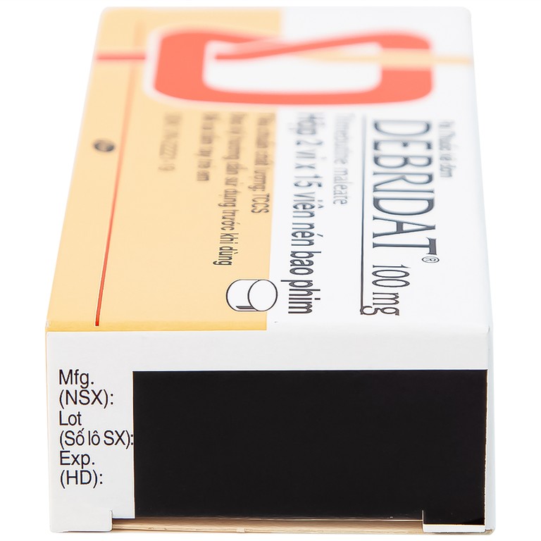 Thuốc Debridat 100mg Pfizer điều trị triệu chứng đau, rối loạn nhu động ruột và khó chịu đường ruột (30 viên)