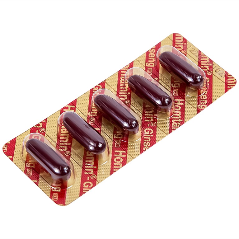 Thuốc Homtamin Ginseng Korea United cung cấp vitamin và muối khoáng (12 vỉ x 5 viên)
