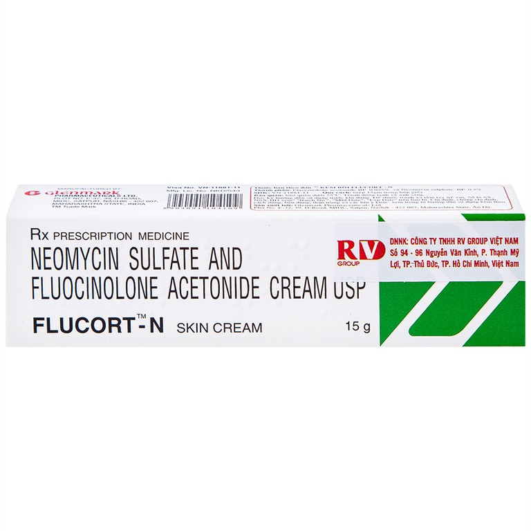 Kem Flucort-N Glenmark hỗ trợ điều trị các bệnh viêm da (15g)