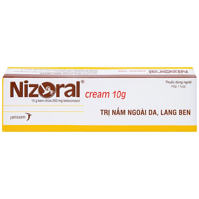Kem bôi da Nizoral Cream Janssen điều trị nấm ngoài da, lang ben (10g)