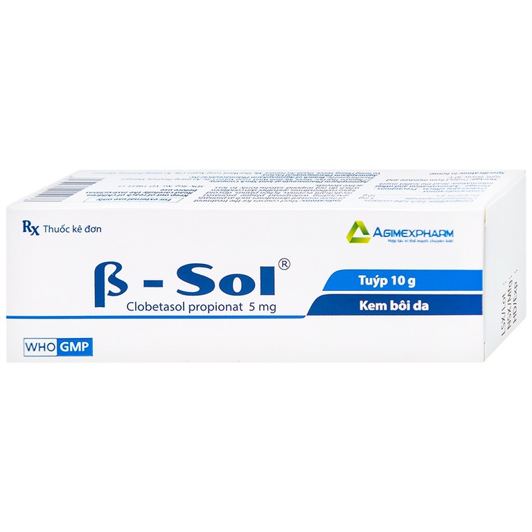 Kem bôi da B- Sol Agimexpharm điều trị vảy nến, chàm (10g)