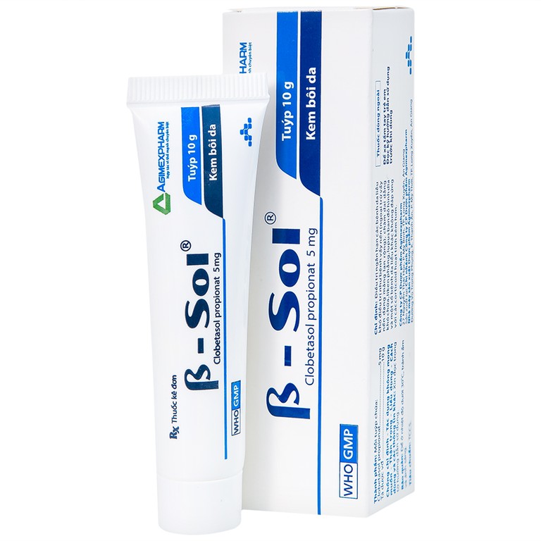 Kem bôi da B- Sol Agimexpharm điều trị vảy nến, chàm (10g)