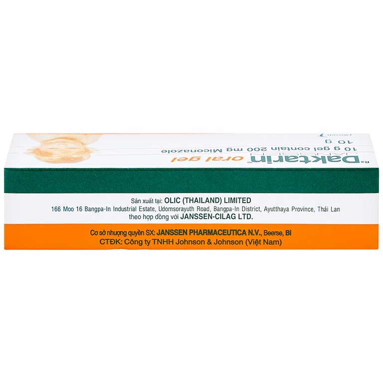 Gel Daktarin Oral Janssen điều trị nhiễm nấm candida (10g)