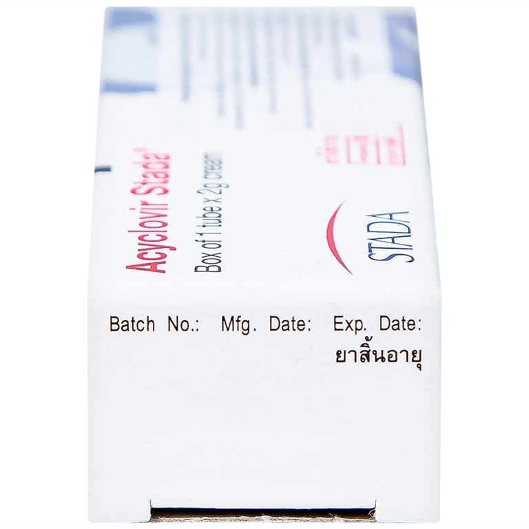 Kem bôi da Acyclovir Stada Cream điều trị nhiễm virus Herpes simplex (2g)