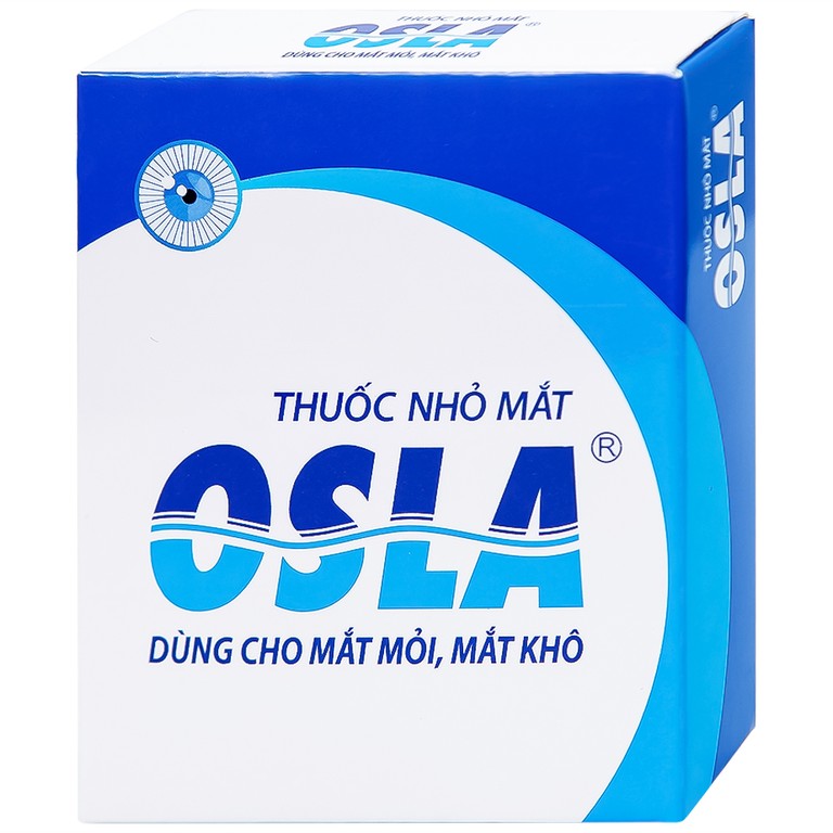 Thuốc nhỏ mắt OSLA Merap giúp cải thiện các triệu chứng như khô mắt, mỏi mắt, ngứa mắt, kích ứng mắt và ghèn rỉ mắt (15ml)