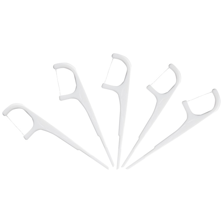 Tăm chỉ kẽ răng Jomi Disposable Flosser làm sạch mảng bám, vụn thức ăn trong kẽ răng (80 cây)
