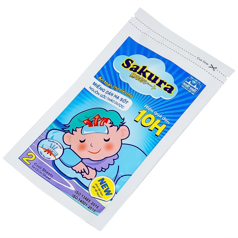 Miếng dán hạ sốt Sakura Tanaphar hạ nhiệt, hạ sốt, giảm đau (3 gói)
