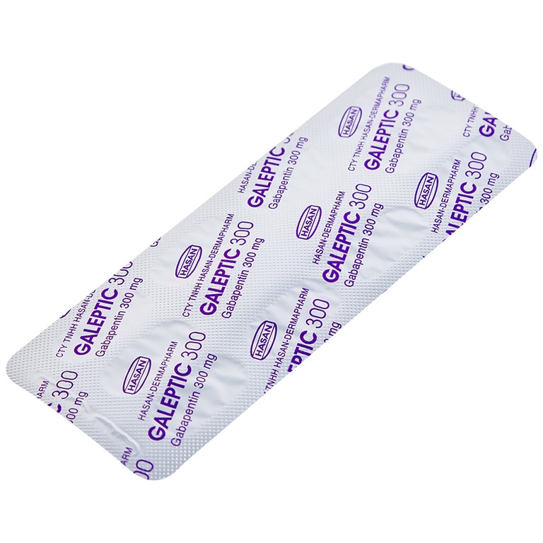 Thuốc Galeptic 300 Hasan điều trị hỗ trợ trong động kinh cục bộ (3 vỉ x 10 viên)