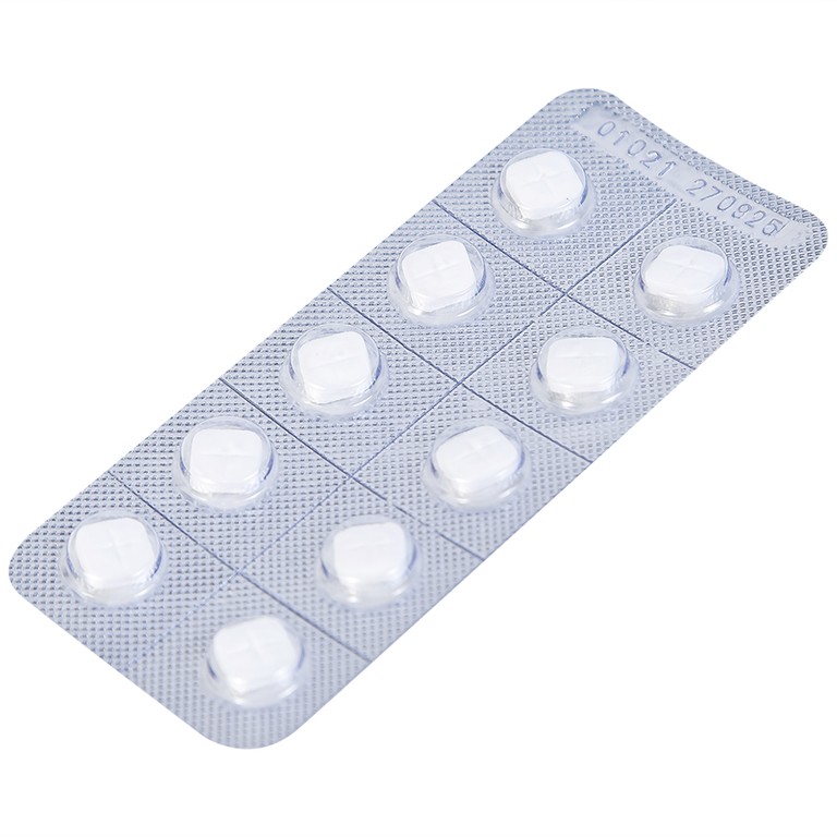 Thuốc Captopril 25mg Domesco điều trị tăng huyết áp, suy tim, nhồi máu cơ tim (10 vỉ x 10 viên) 