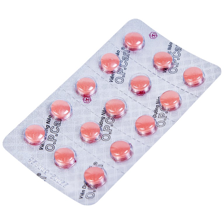 Viên dưỡng não O.P.CAN OPC điều trị giảm trí nhớ, kém tập trung, thiểu năng tuần hoàn não (2 vỉ x 15 viên) 